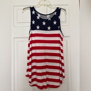 Patriotic Star and Stripe Tank Top
